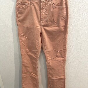 Beautiful Mother jeans, never worn in a soft pink and stretch material.